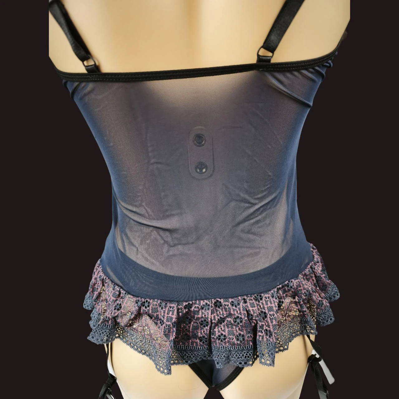 Conjunto de lingerie Guêpière + String Marca Casmir "Elise Corset" Novo G/GG 40/42 – photo 10